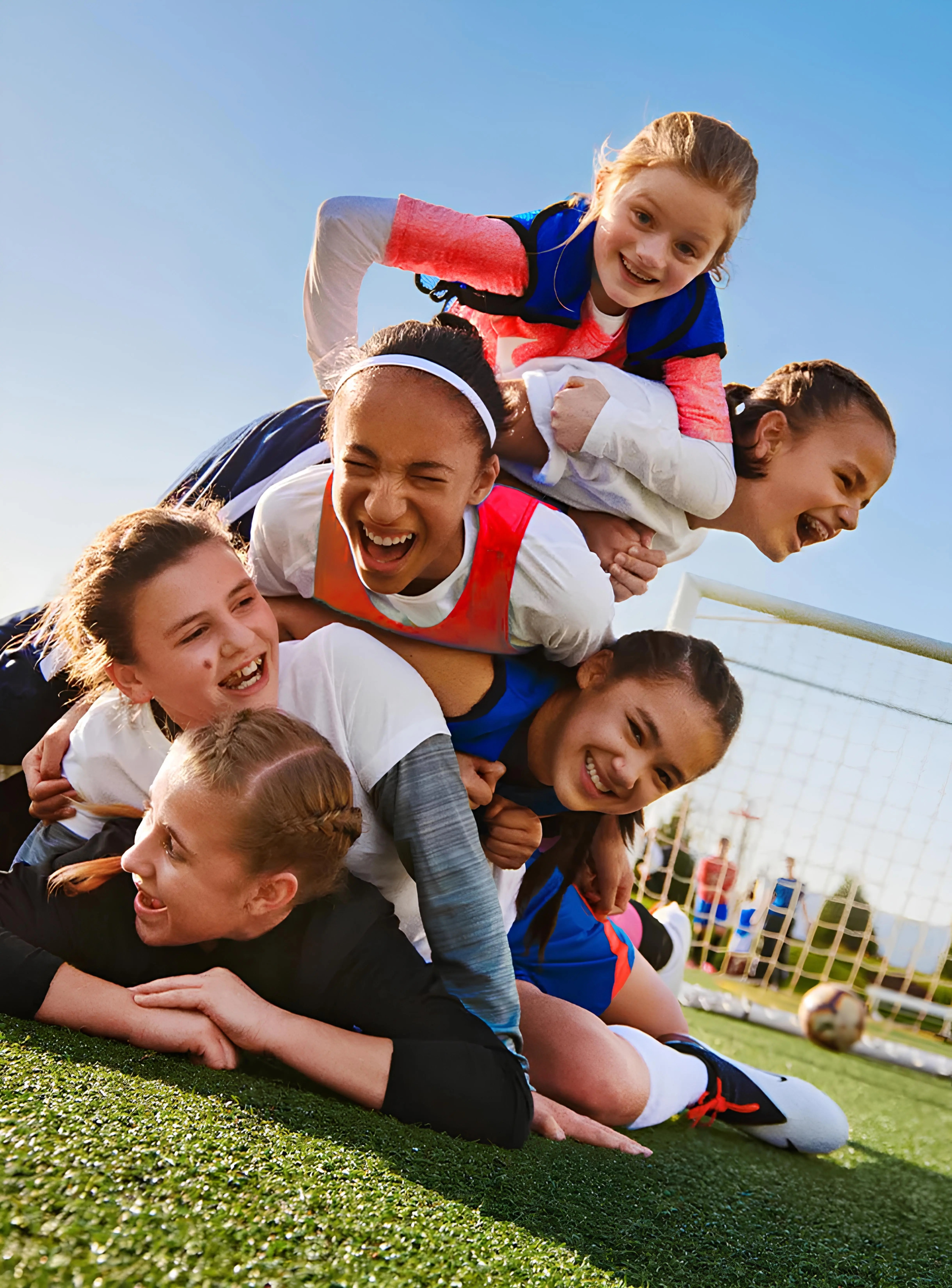 Team celebrating together