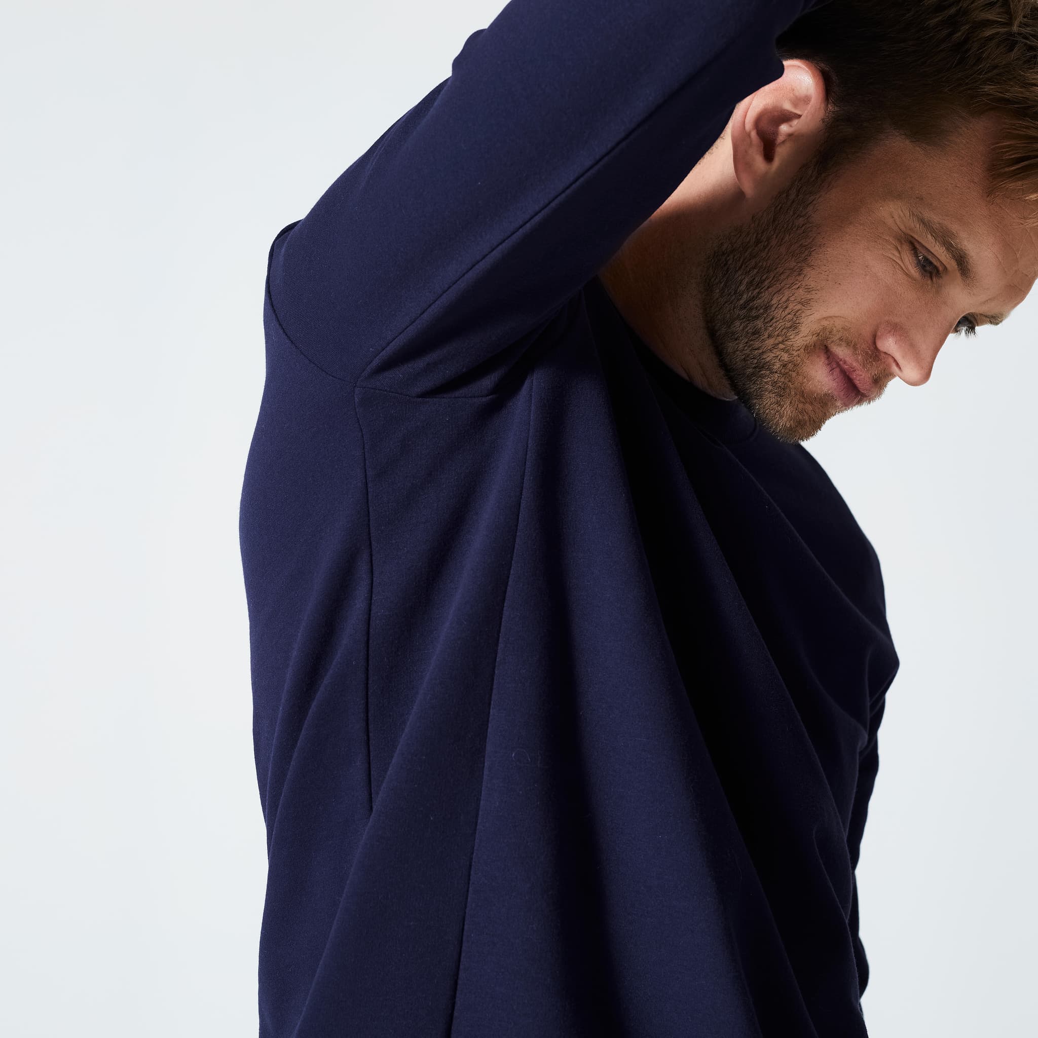 3: Sudadera Fitness 100 Hombre Azul Oscuro