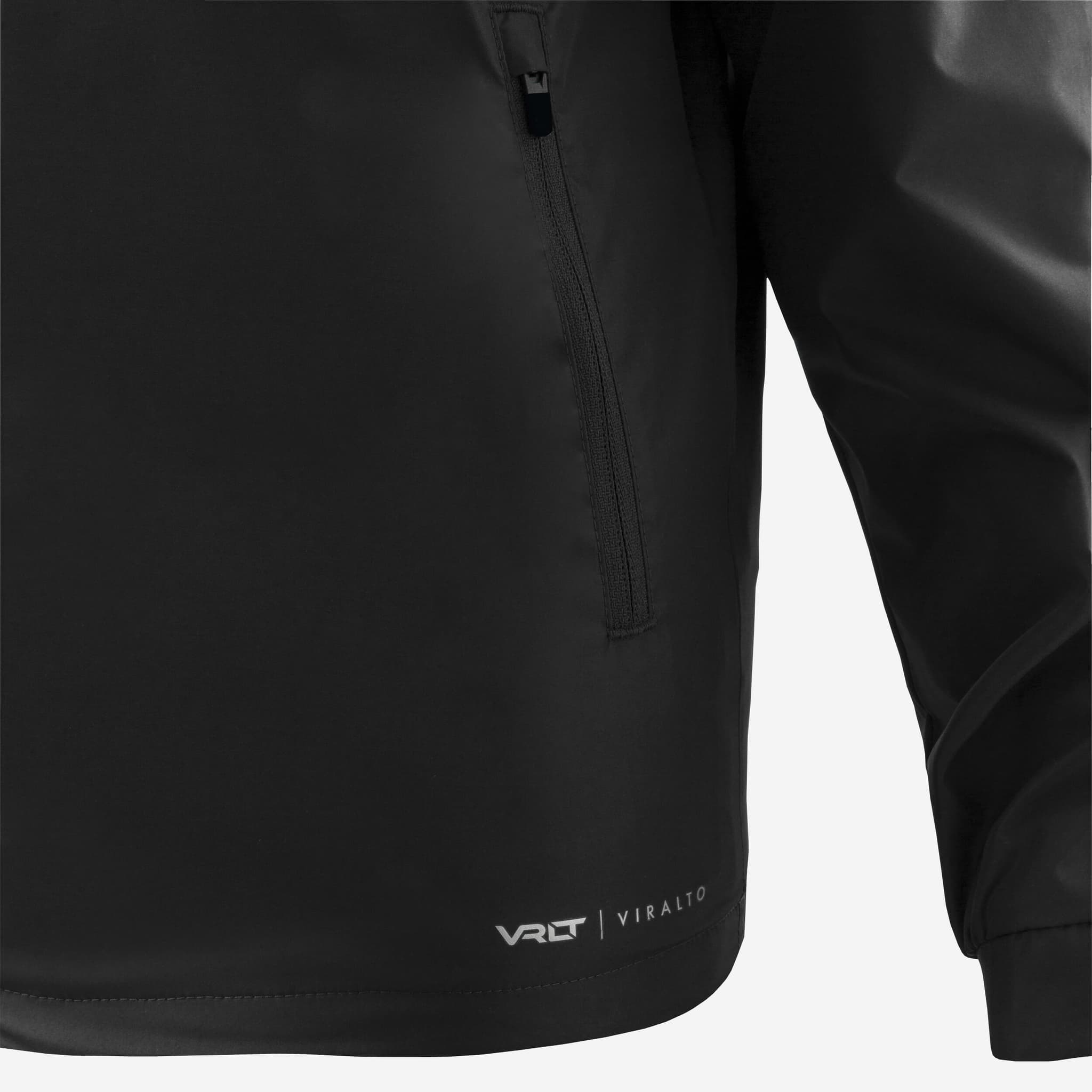 6: Chaqueta impermeable de fútbol niño, Viralto Club Júnior negro