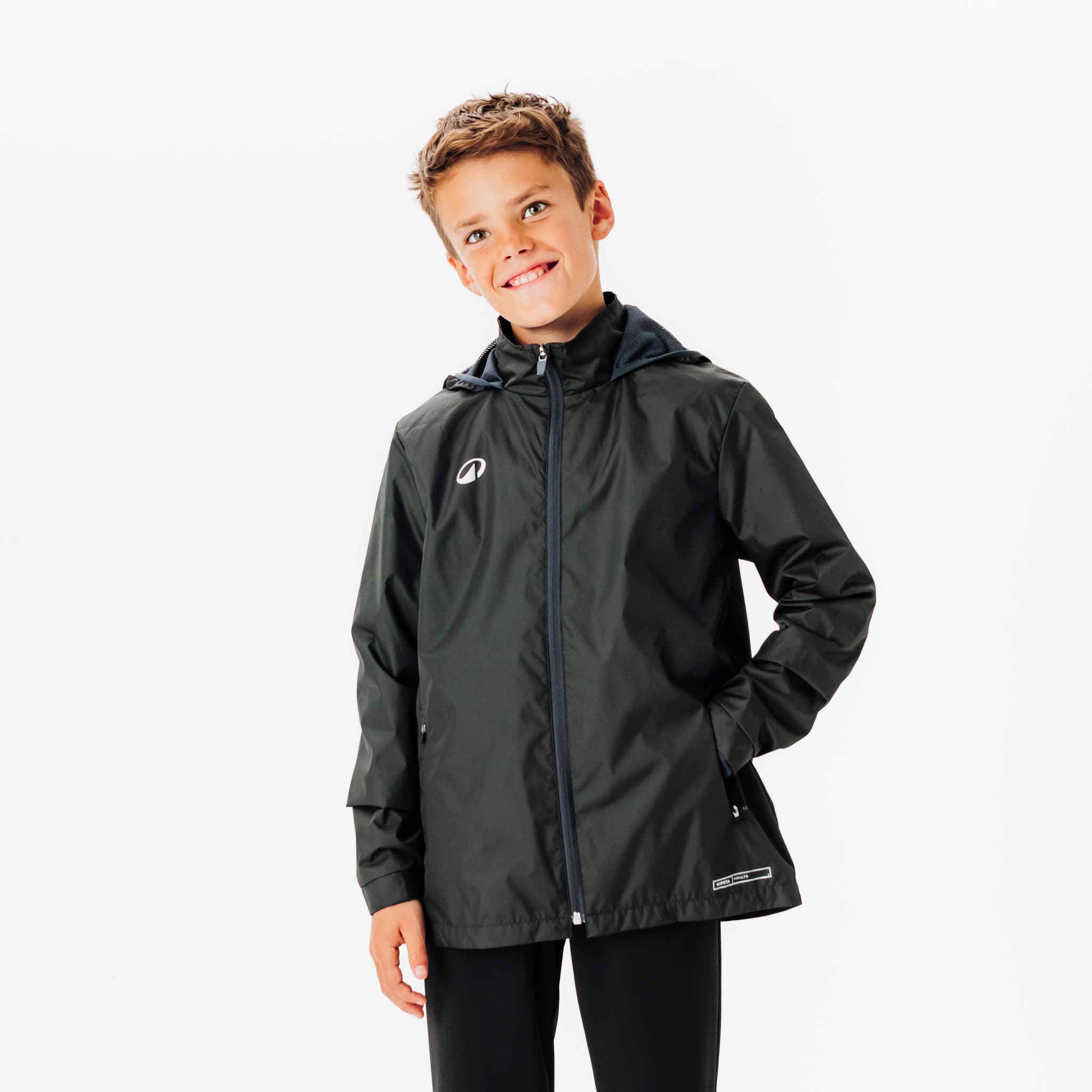 1: JAQUETA IMPERMEABLE DE FUTBOL VIRALTO CLUB NEGRE