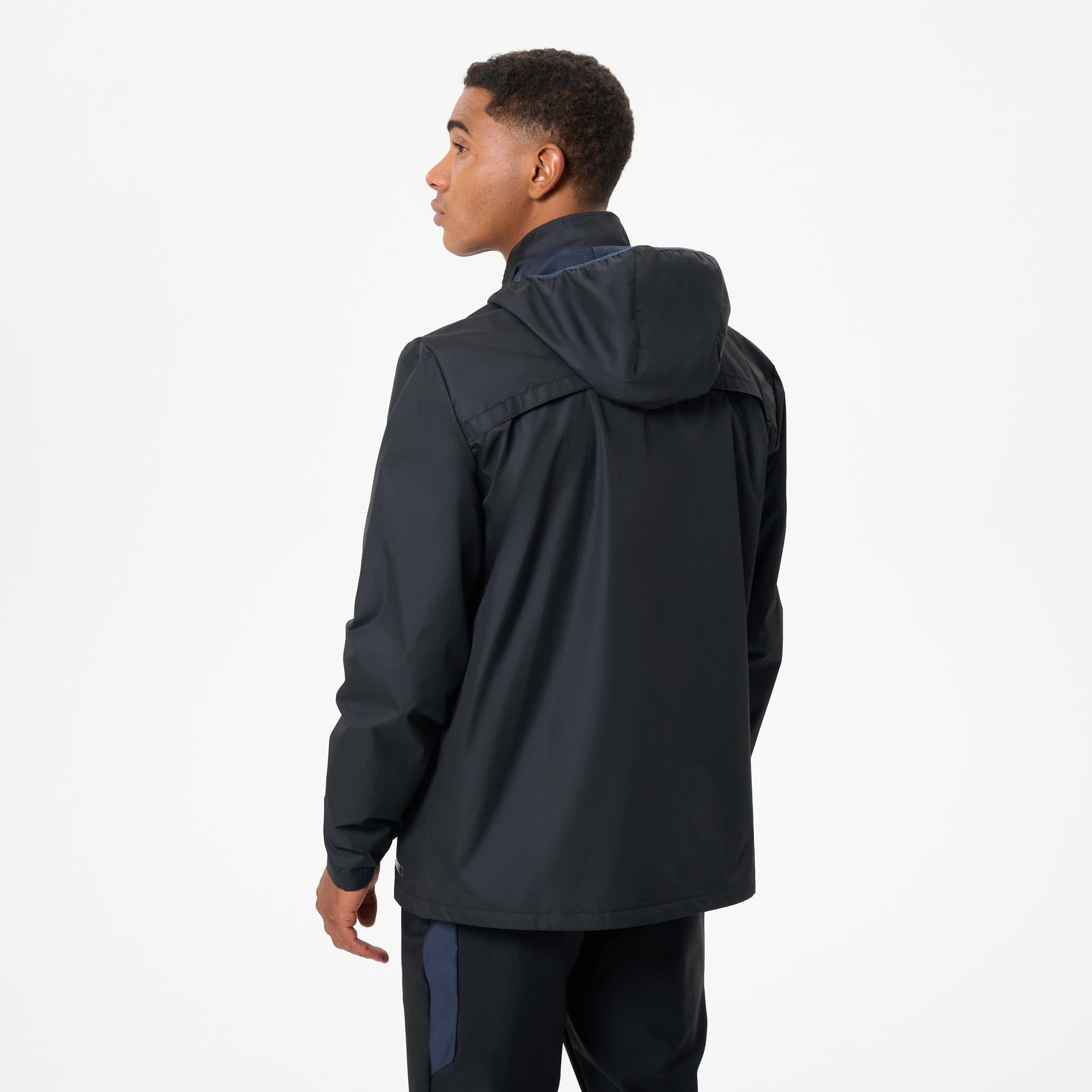 4: Chaqueta impermeable de fútbol adulto, Viralto club negro