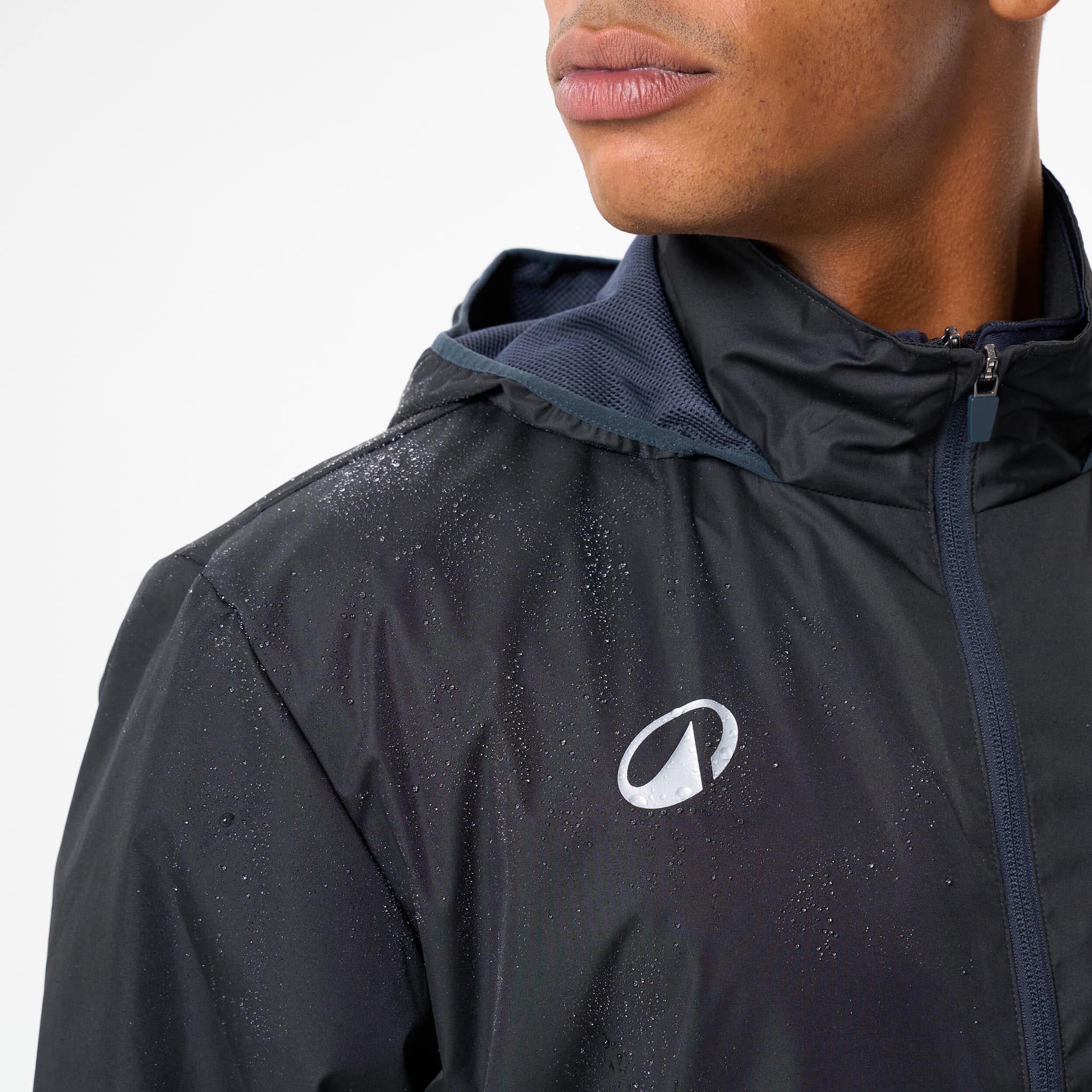 3: Chaqueta impermeable de fútbol adulto, Viralto club negro