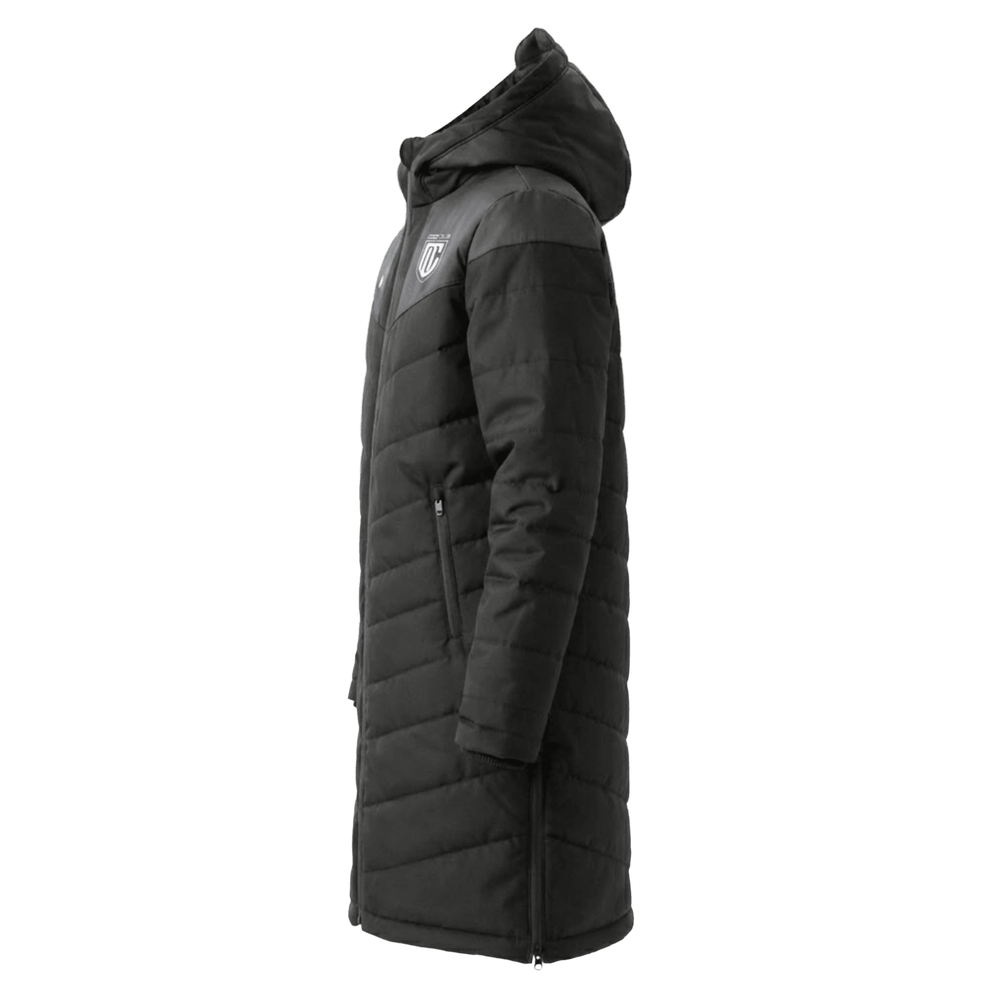 5: junior_football_long_jacket - Black