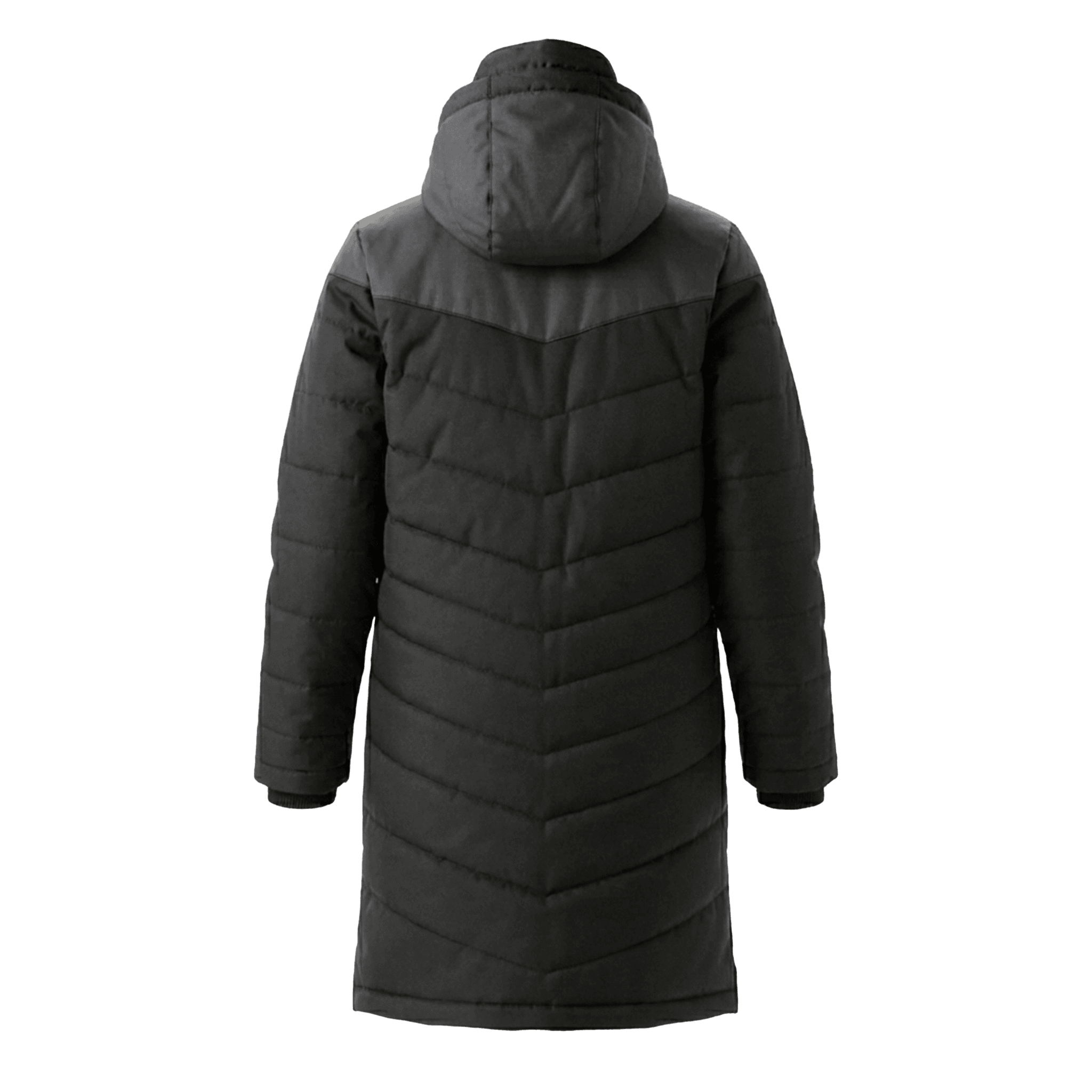 6: junior_football_long_jacket - Black