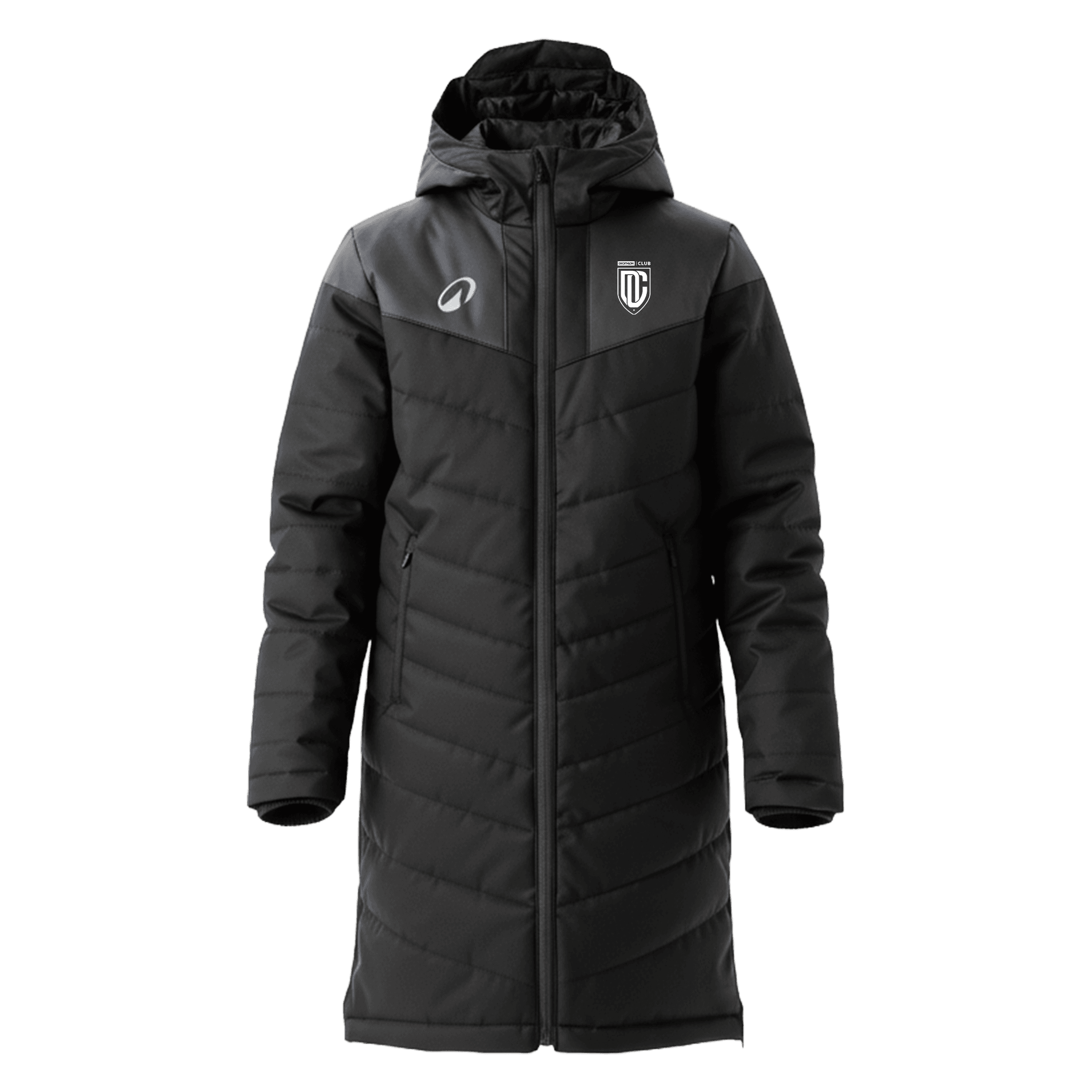 4: junior_football_long_jacket - Black